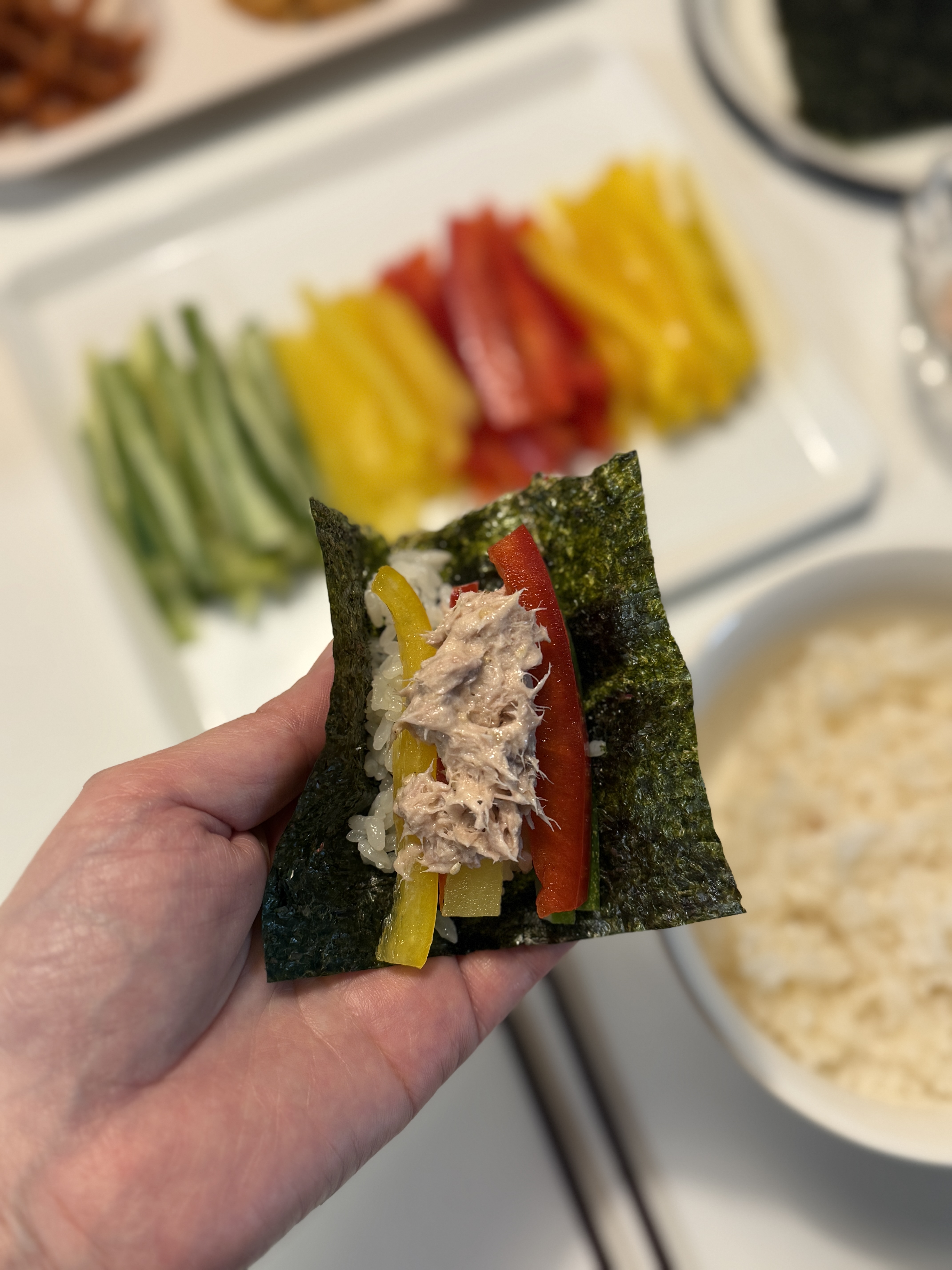 Easy Self-Serve Gimbap I make at home